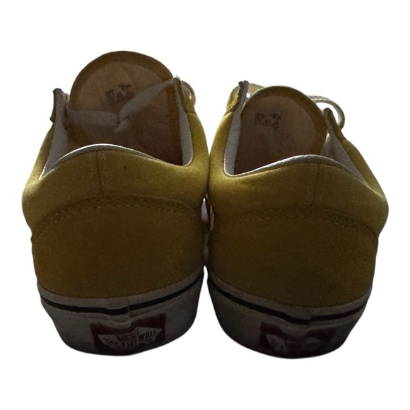 Vans Yellow and White Women's Sneakers - Picture 6 of 7